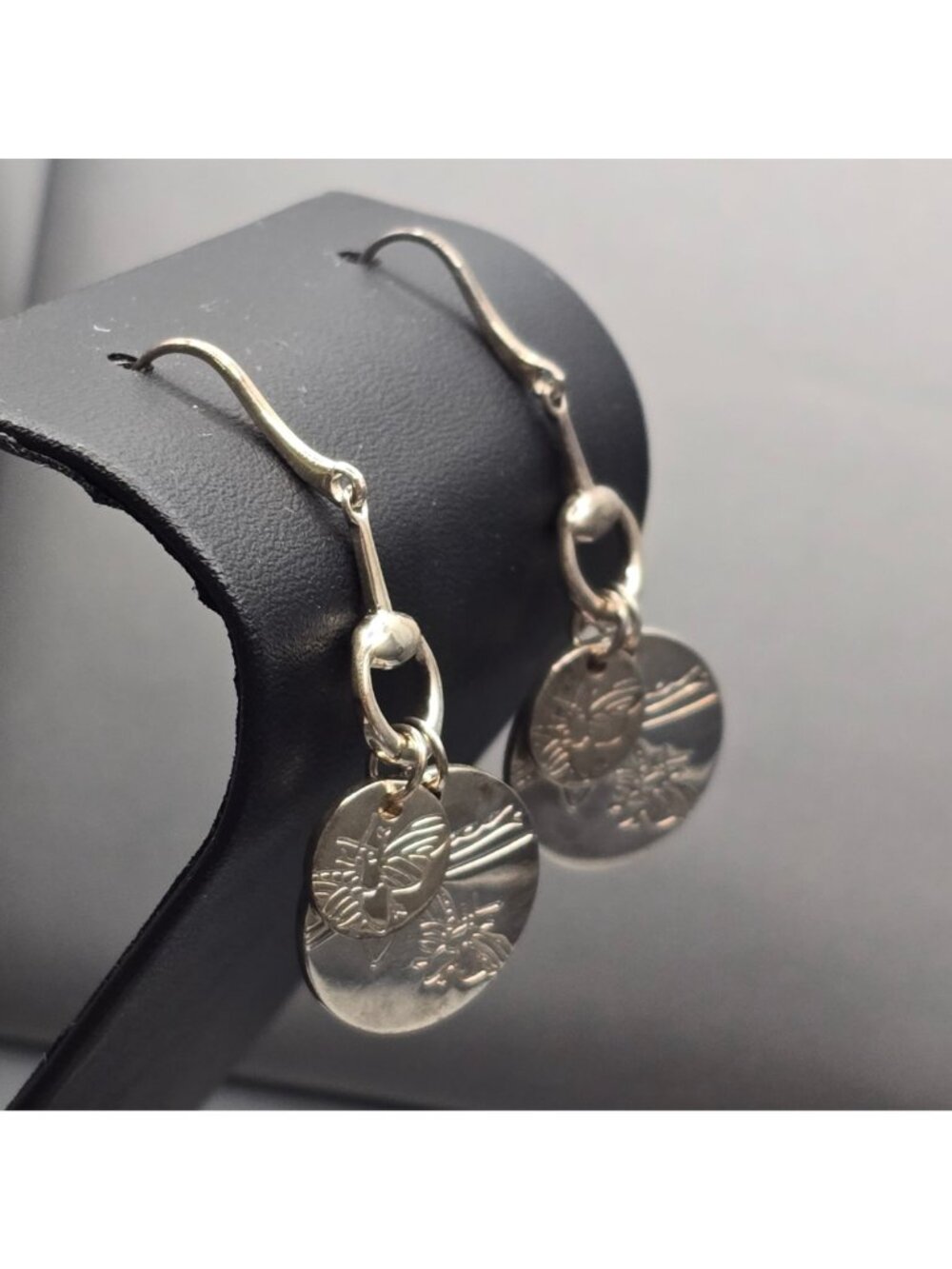 Gucci Metal Horsebit Bee Drop Earrings 2" Fashion Runway Collection - Picture 3 of 9